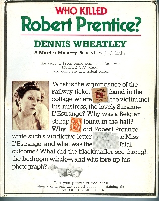 Who killed Robert Prentice?