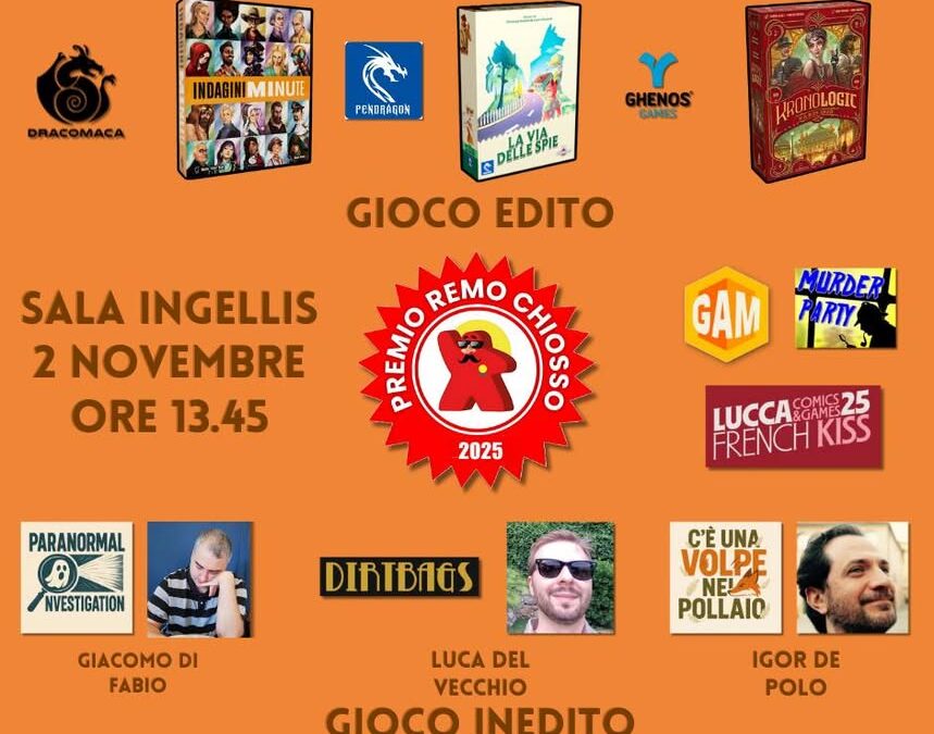 FINALISTI DEL PREMIO REMO CHIOSSO 2025